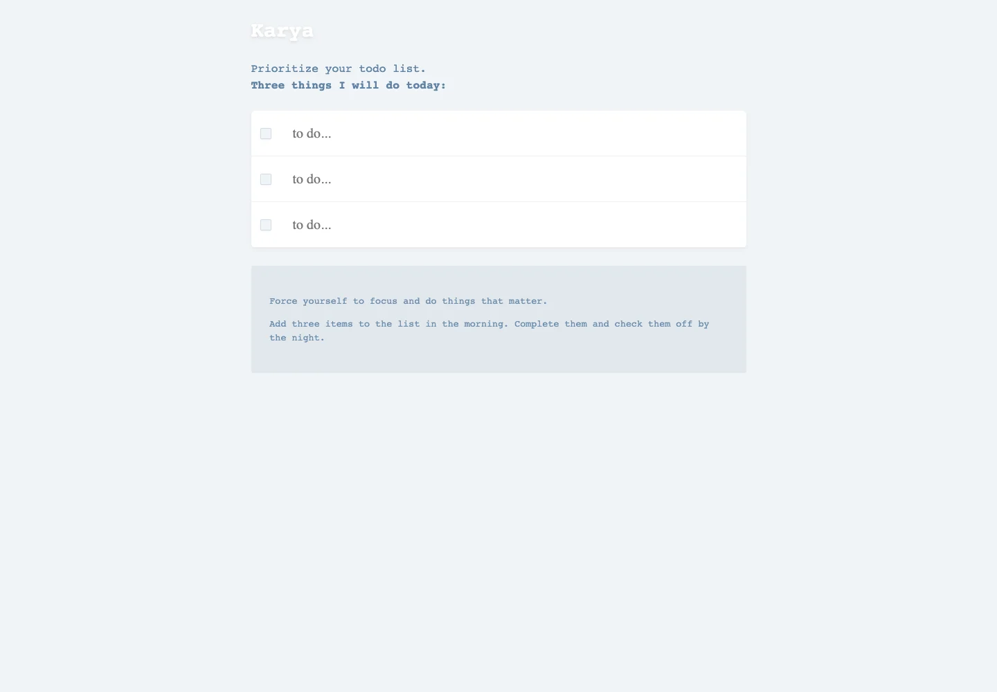 Karya archive preview