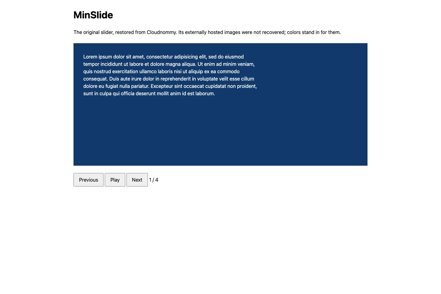 MinSlide archive preview
