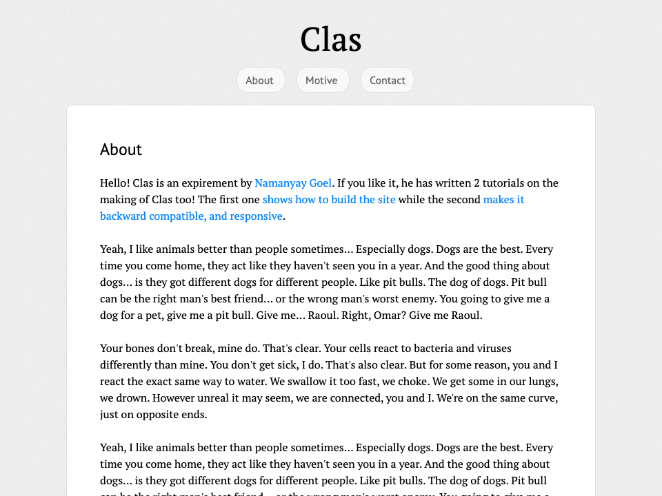 Clas archive preview