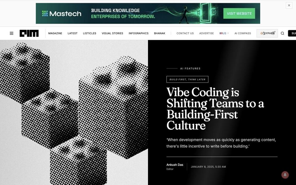 Analytics India Magazine: Vibe Coding is Shifting Teams to a Building-First Culture