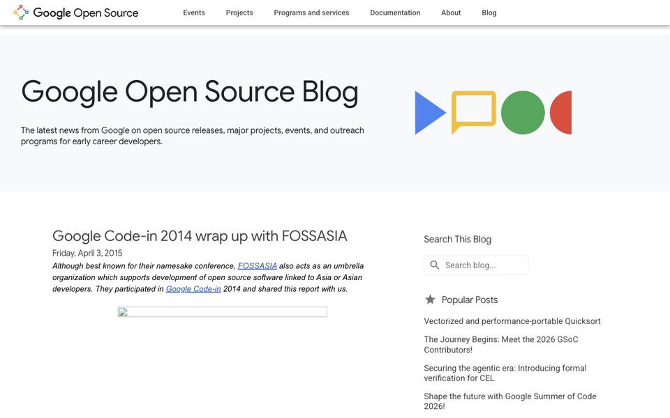 Google Open Source Blog: Google Code-in 2014 wrap-up — Grand Prize winner